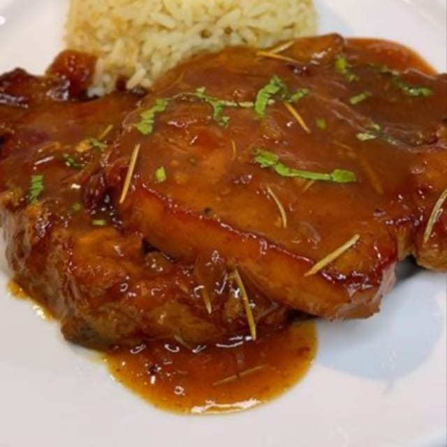 Pork Chop in Green Sauce.