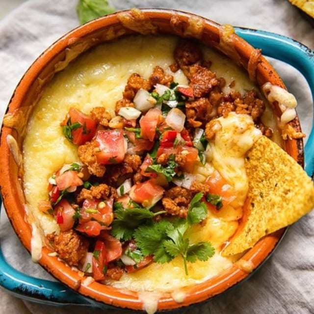 Queso Fundido and Chorizo.