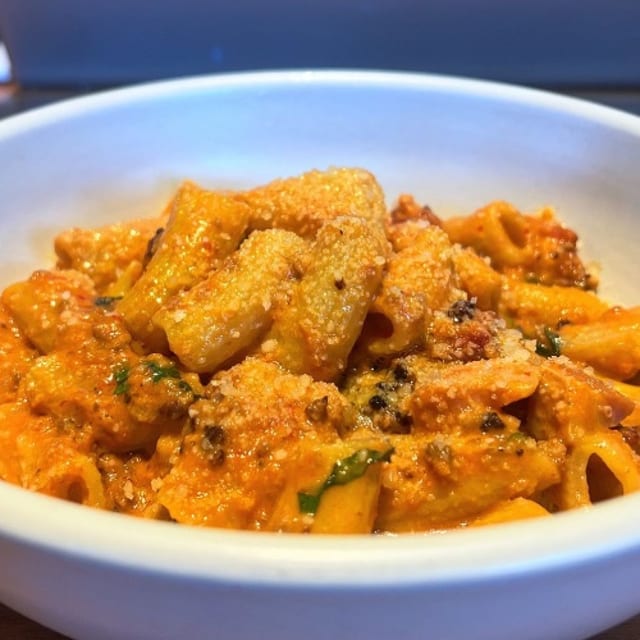 Rigatoni & Chorizo.