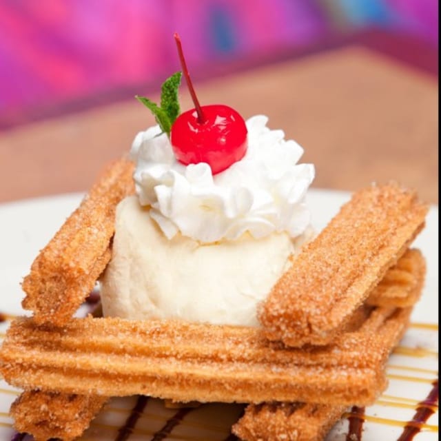 Churros and Ice Cream.