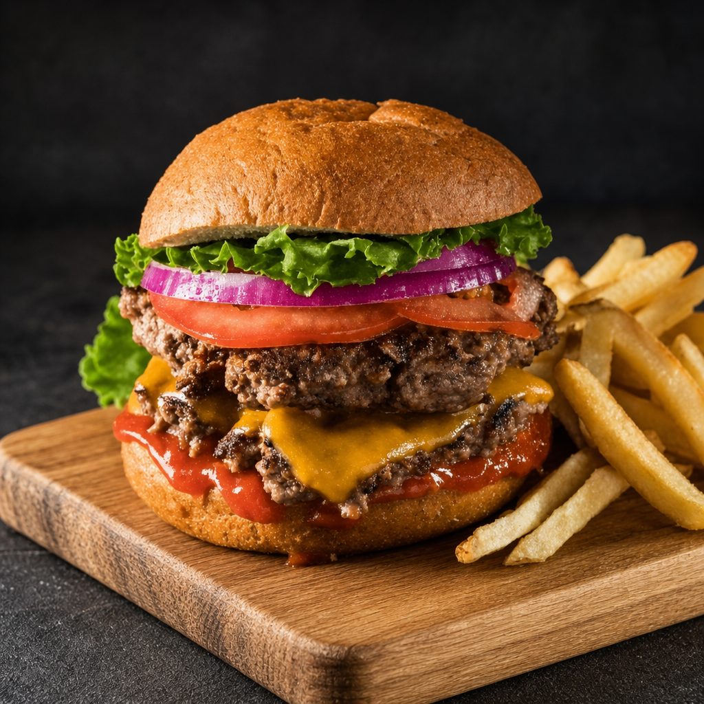 Classic American Burger.