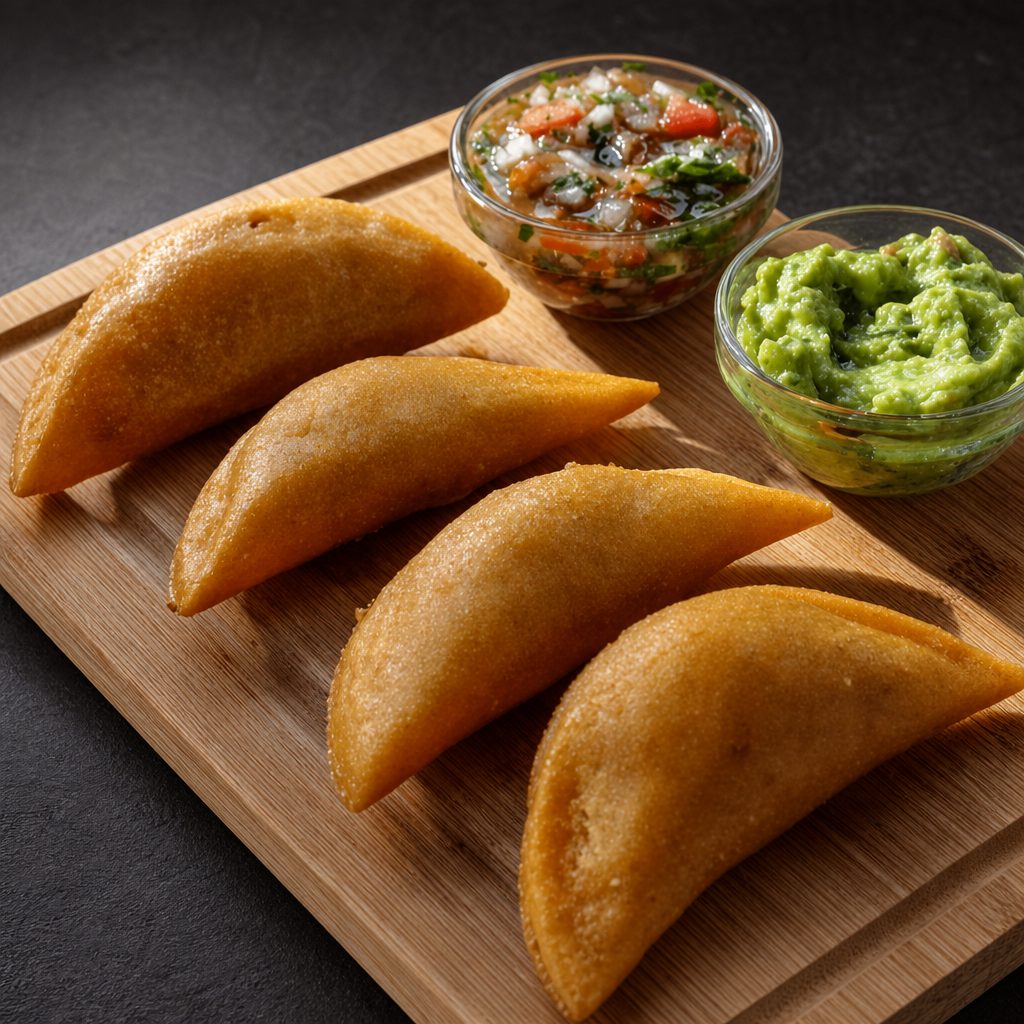 Empanadas with Guacamole.