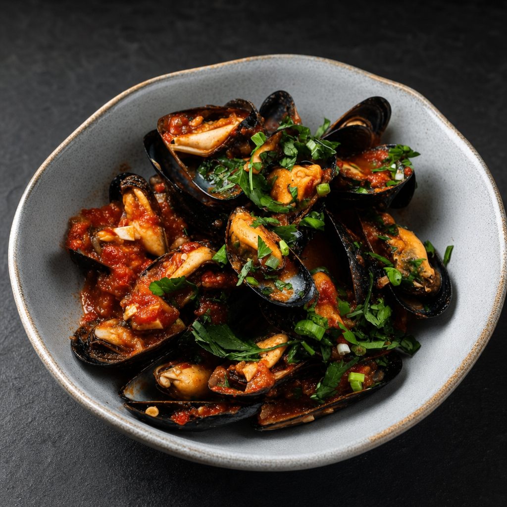 Mussels Fra Diavolo.