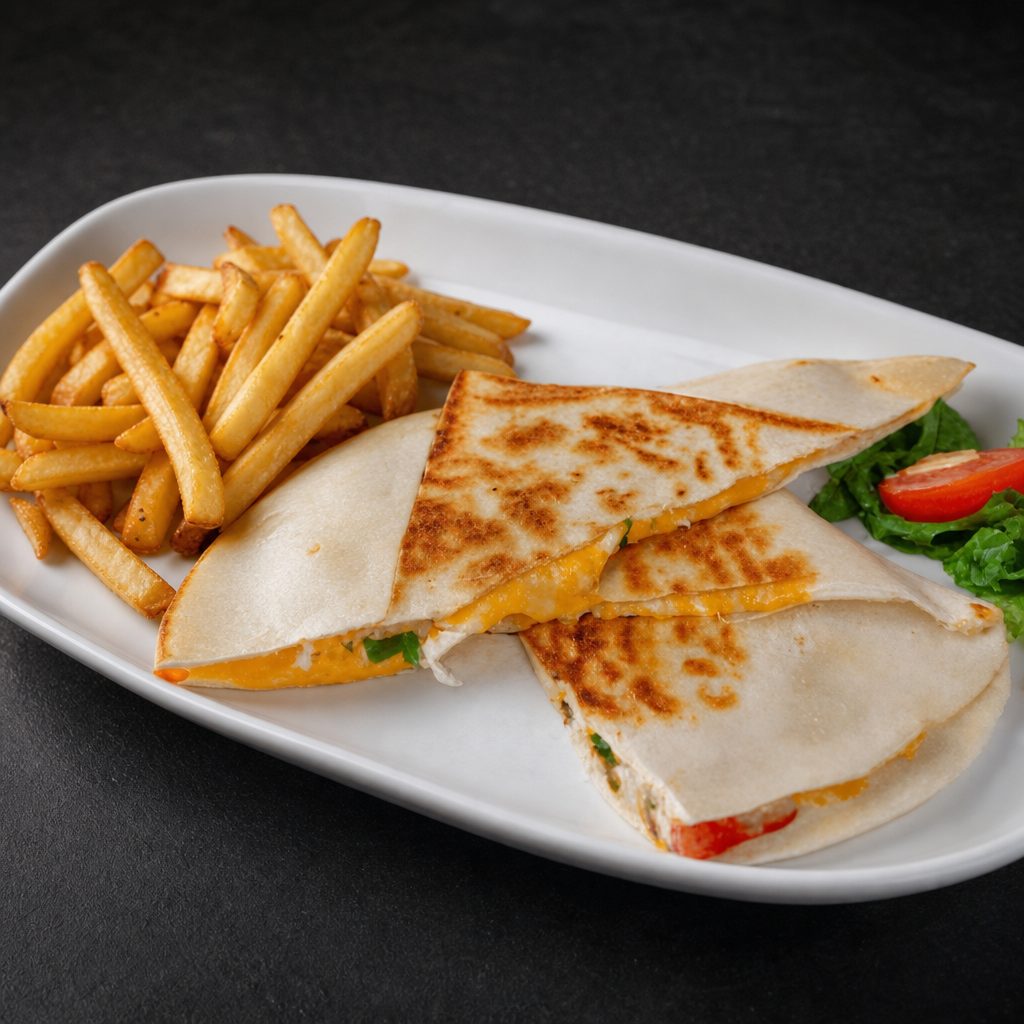 Kid's Cheese Quesadilla & Fries.