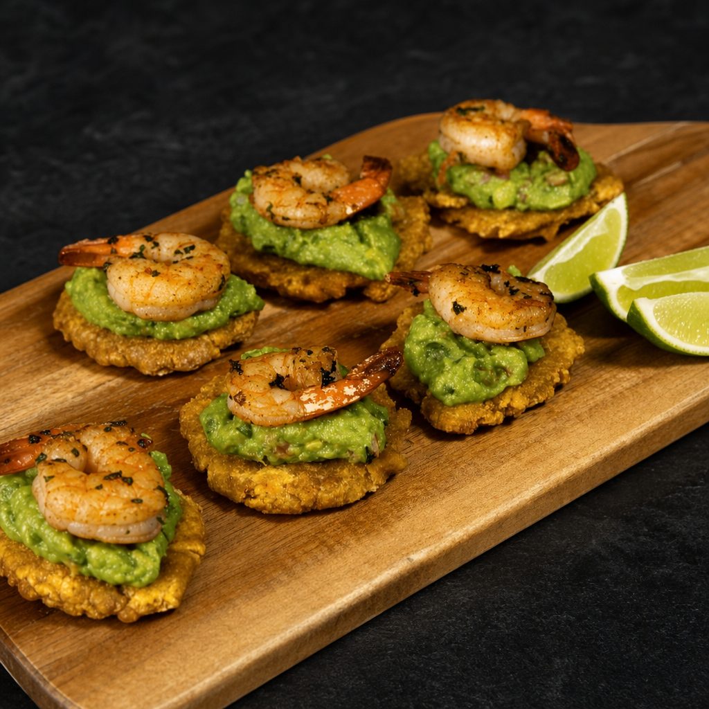 Shrimp Tostones.