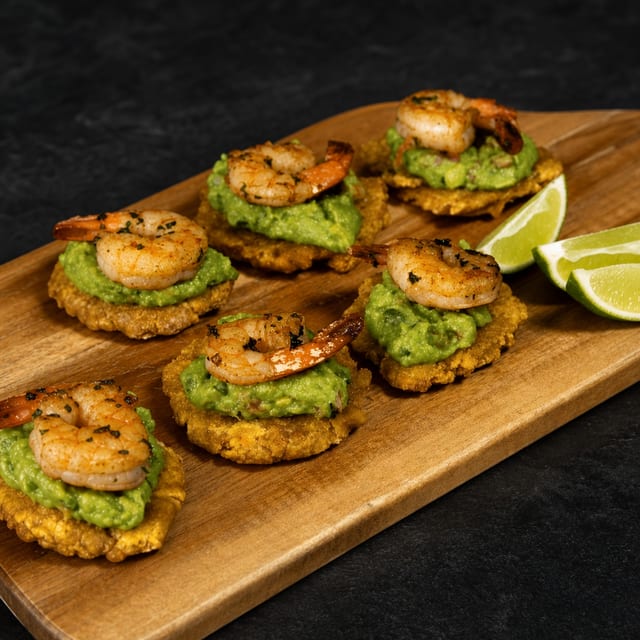 Shrimp Tostones.