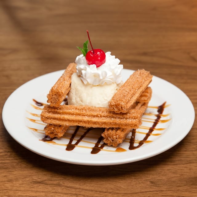 Churros and Ice Cream.
