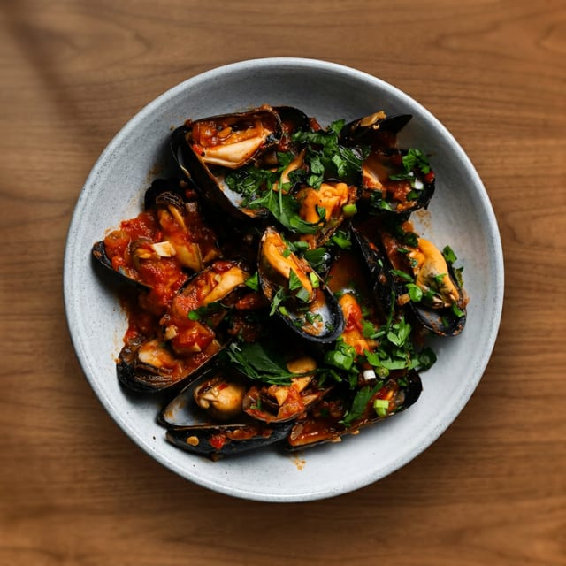 Mussels Fra Diavolo.